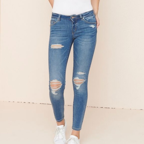 Mid-rise garage jeans in Dartmouth Blue